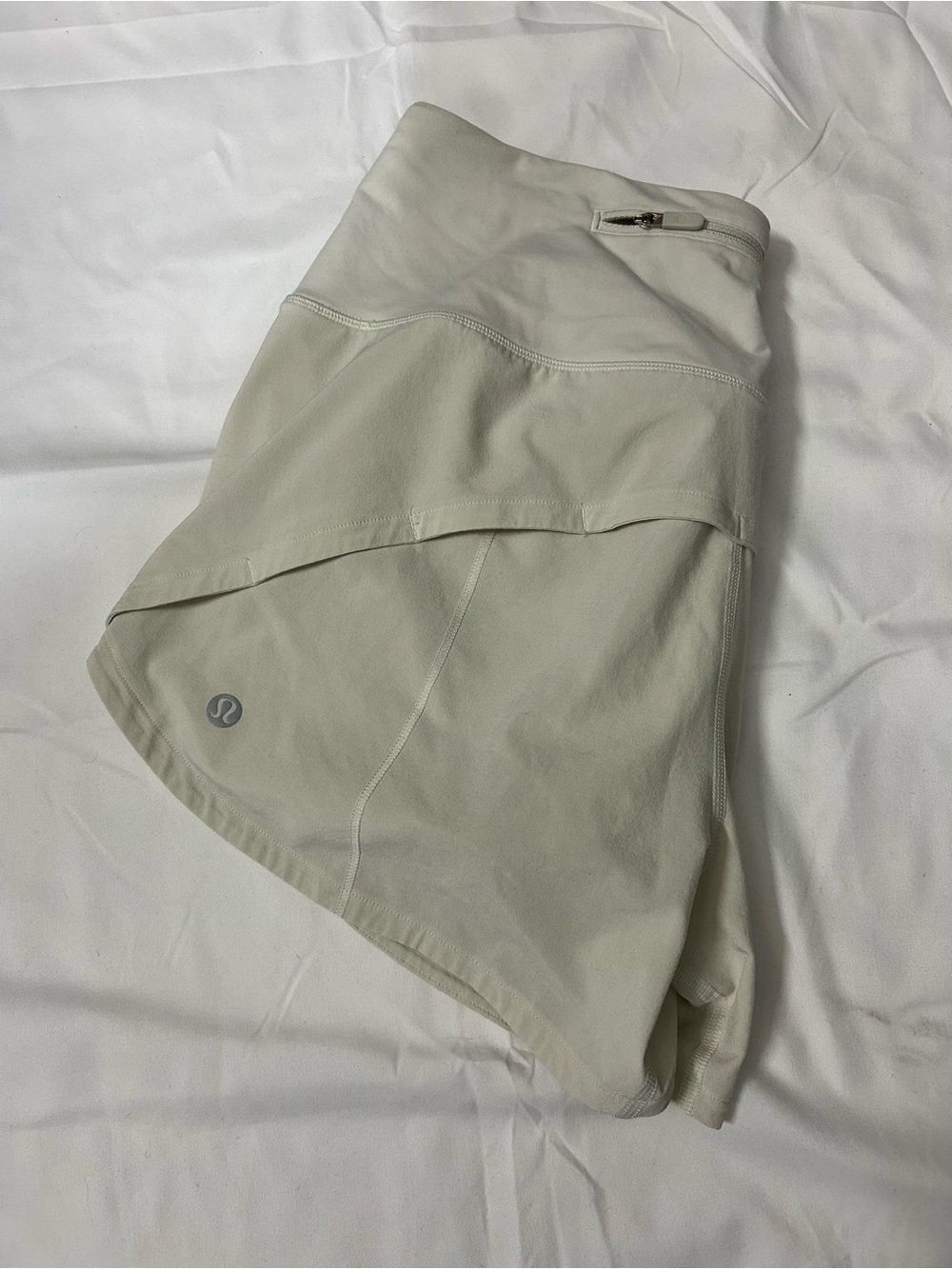 lululemon athletica Light Cream Skort with Zip Pocket